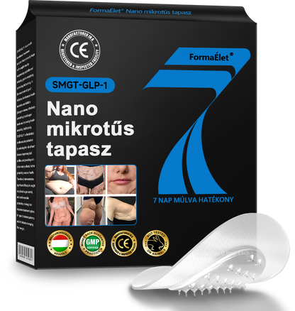 🎁FormaÉlet® 🌱Nano Mikrotű Tapasz SMGT-GLP-1-tel és Matrixyl 3000-rel – Fogyás, Bőrfeszesítés, Vércukorszint-támogatás, Injekció Nélkül, 7 Napos Eredmény 🎁